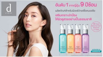 資生堂集團與屈臣氏集團共同為d program 研發專業皮膚護理產品系列